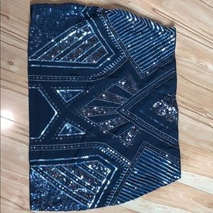 Sequin Black Skirt